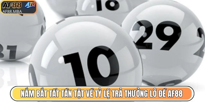 Tỷ Lệ Trả Thưởng Lô Đề AF88 - Mức Ăn Hấp Dẫn Top 2026